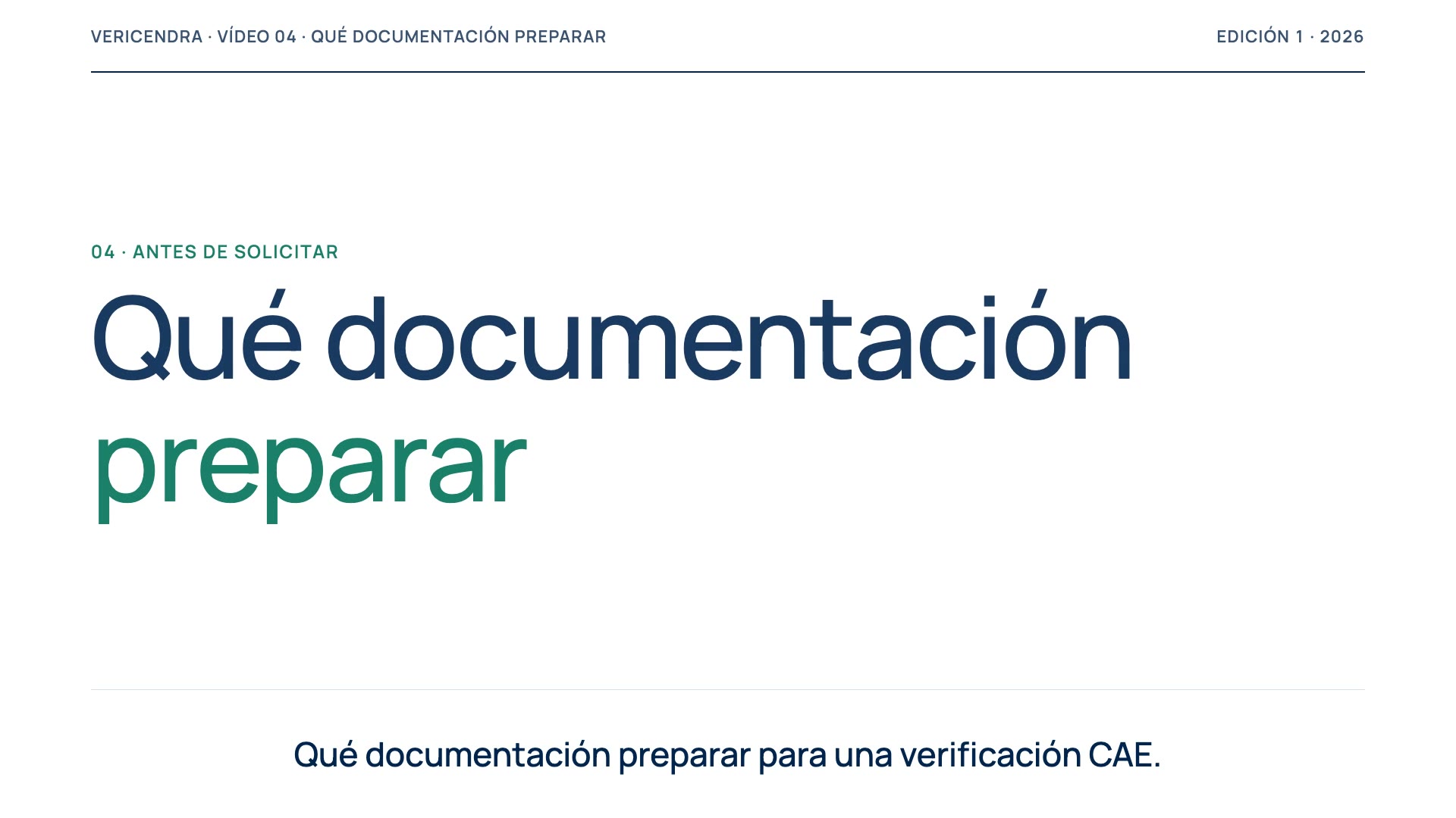 Fotograma del vídeo «Qué documentación preparar»